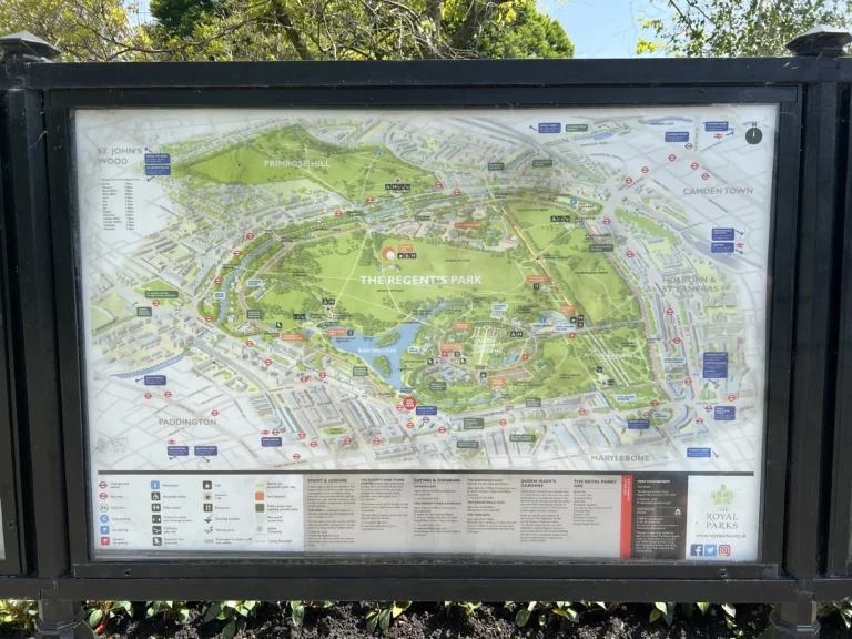 攝政公園 地圖