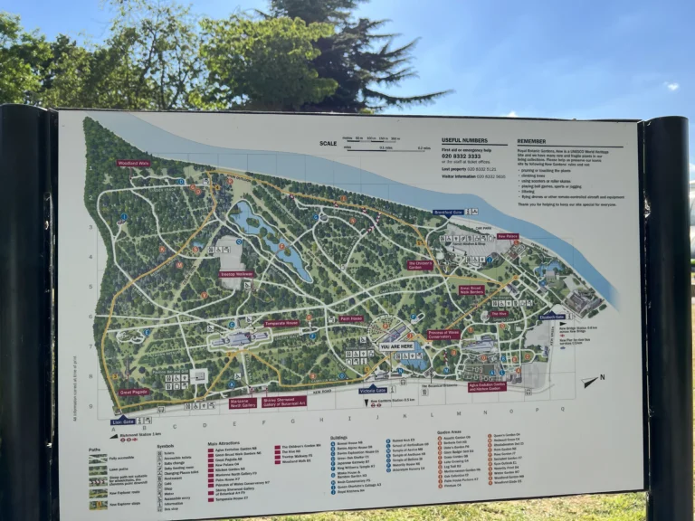 Kew Gardens 園區地圖