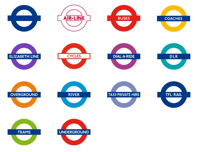 倫敦交通 各Logo