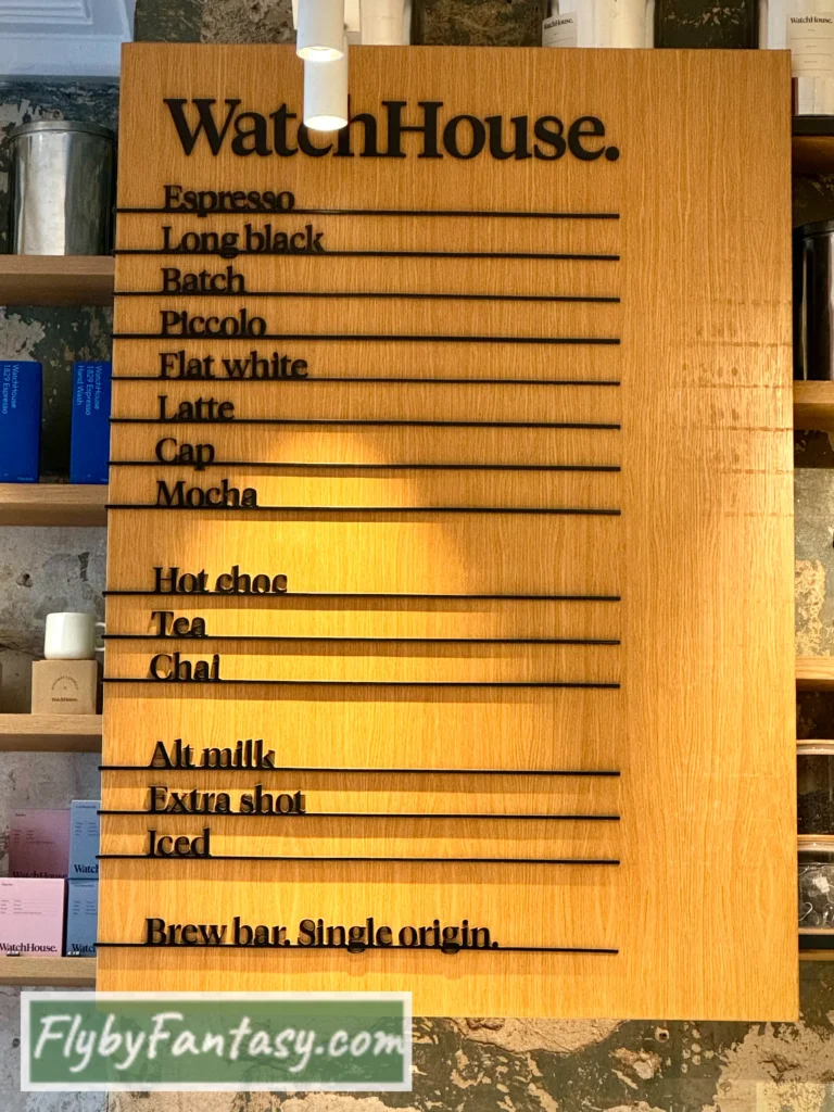 WatchHouse咖啡廳 商品