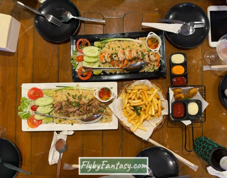 Tappia Floating Cafe Pattaya 所點的晚餐