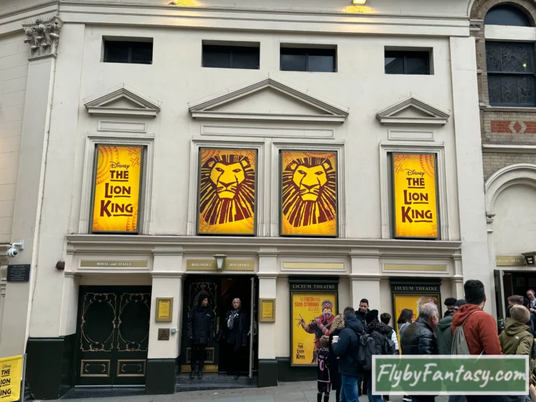 倫敦獅子王音樂劇 不同的位子有對應的入口